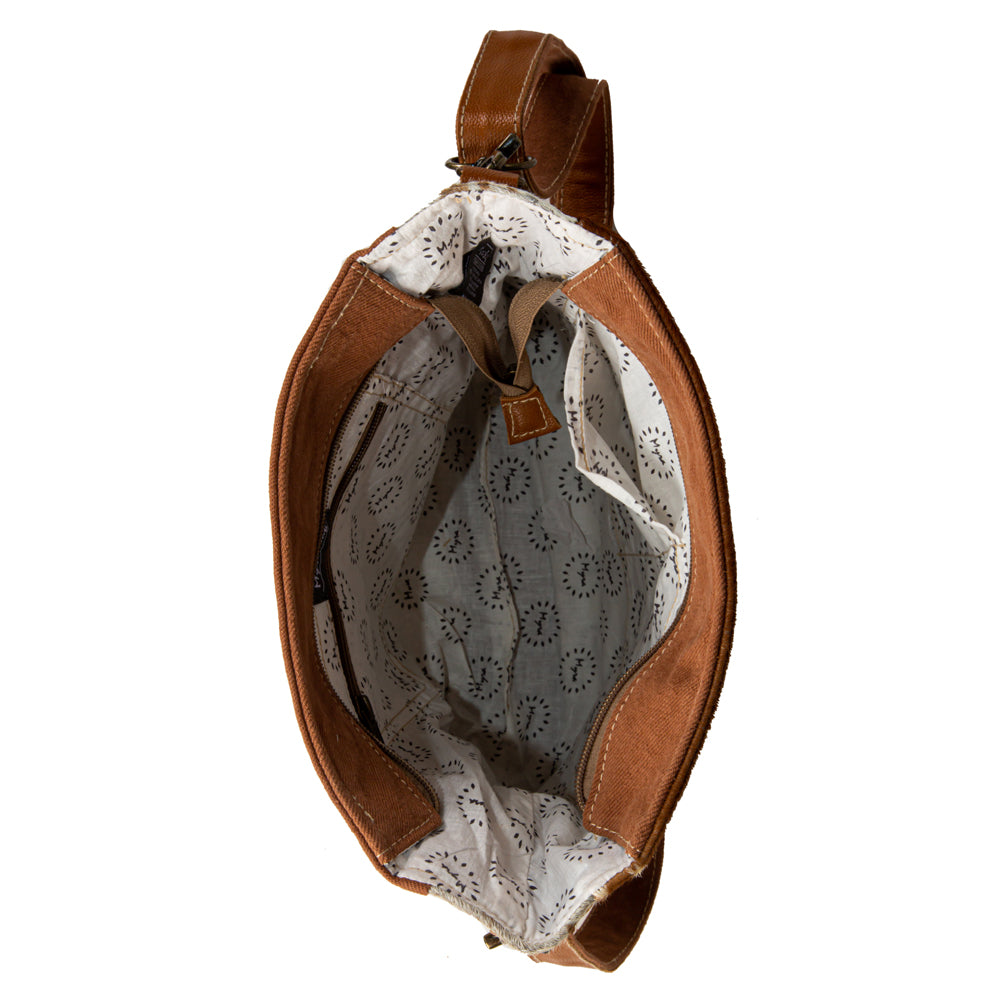 Dakota Plains Hair-On Hide Petite Canvas Hairon Bag - Myra USA