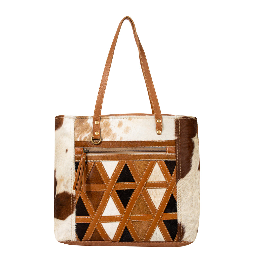 Dakota Plains Hair-On Hide Canvas Hairon Bag - Myra USA