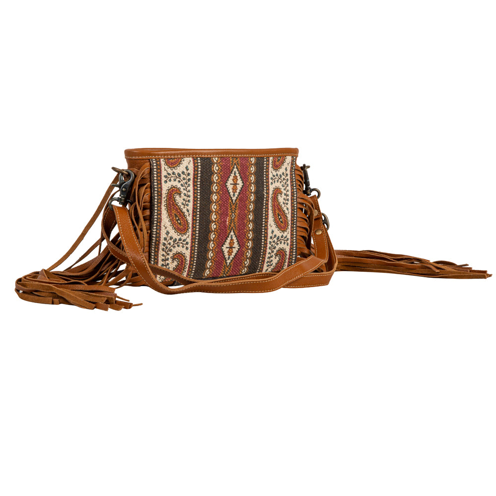 Mojave Paisley Fringed Small & Crossbody Bag - Myra USA