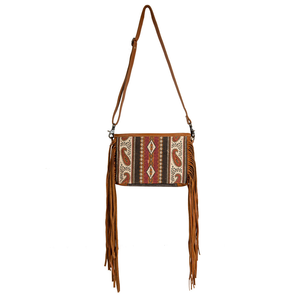 Mojave Paisley Fringed Small & Crossbody Bag - Myra USA