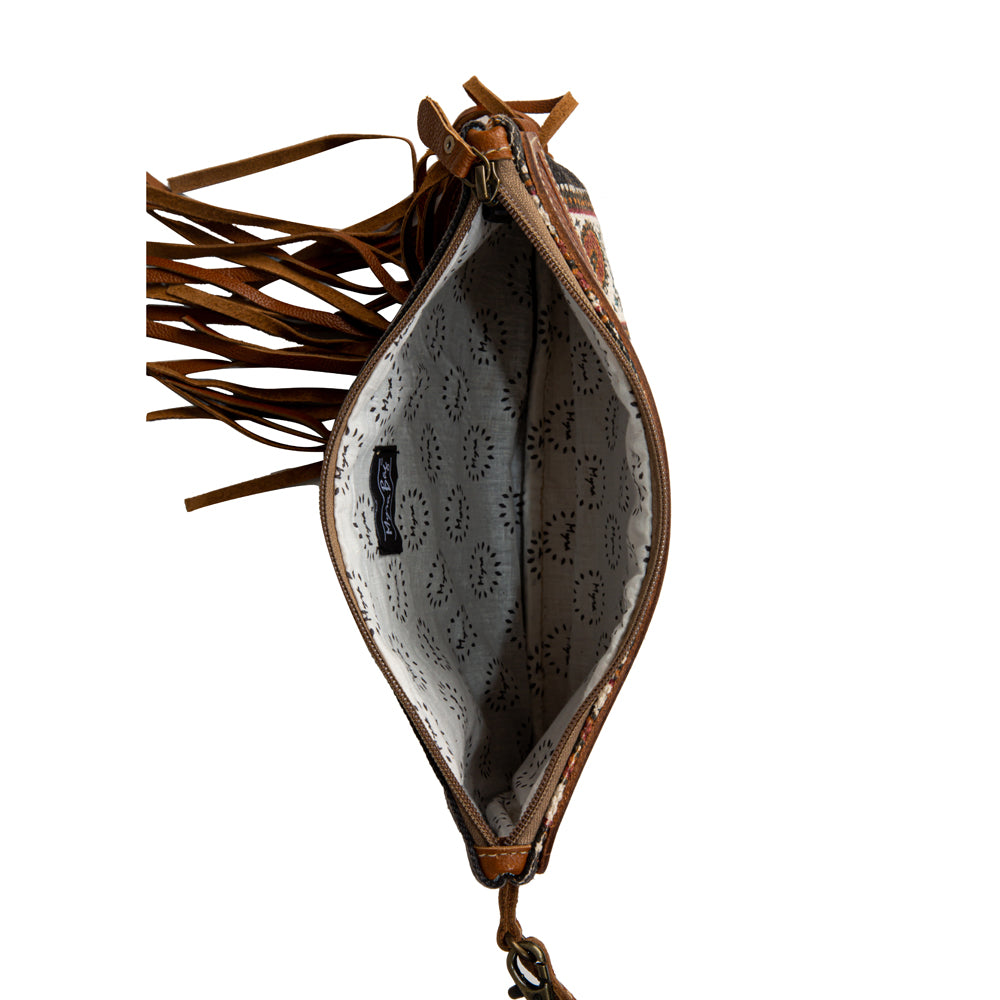 Mojave Paisley Fringed Hand-Tooled Bag - Myra USA