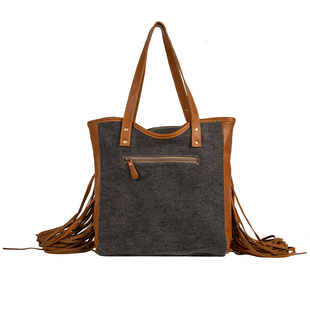 Mojave Paisley Fringed Tote Bag - Myra USA