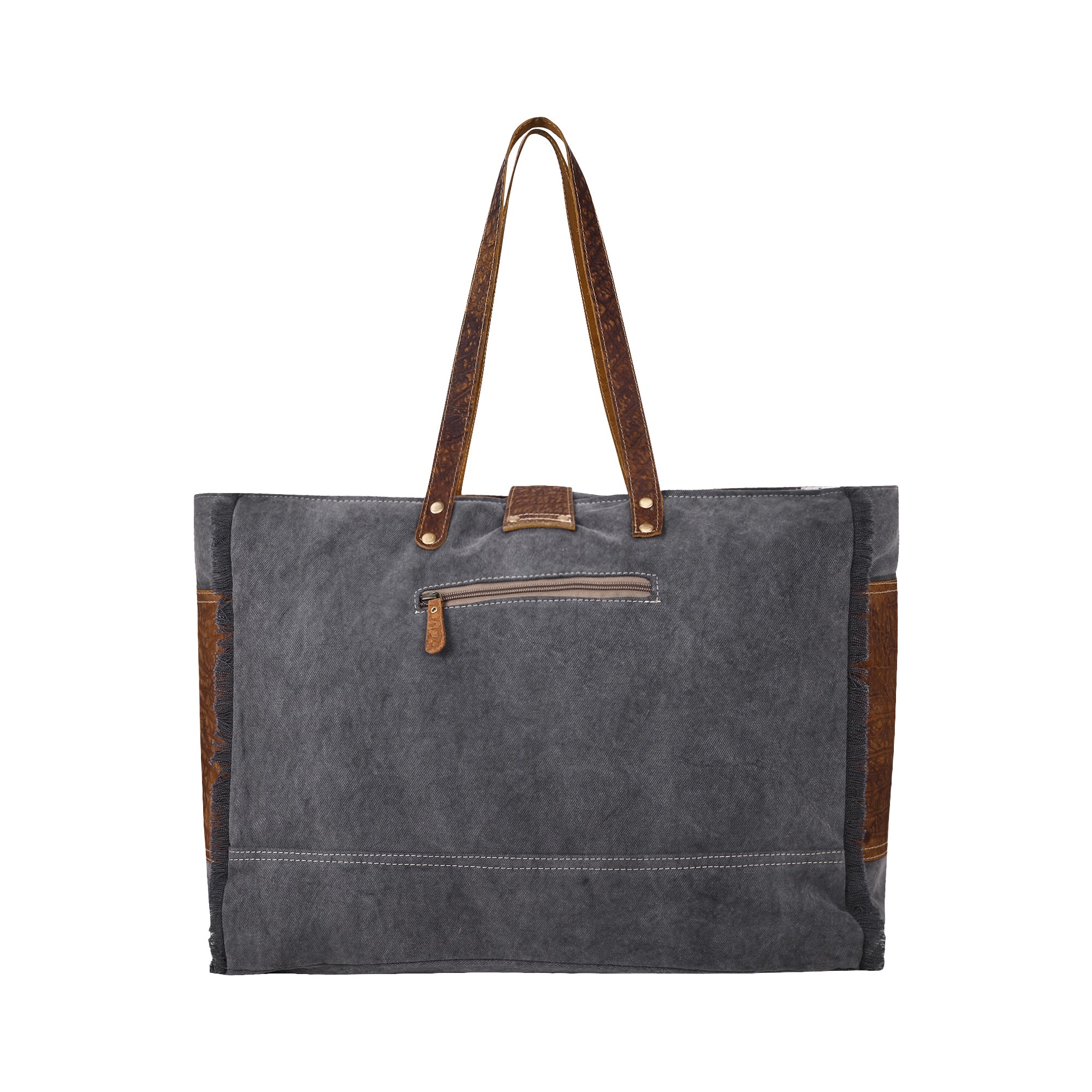 Asher Canvas And Hairon Bag - Myra USA
