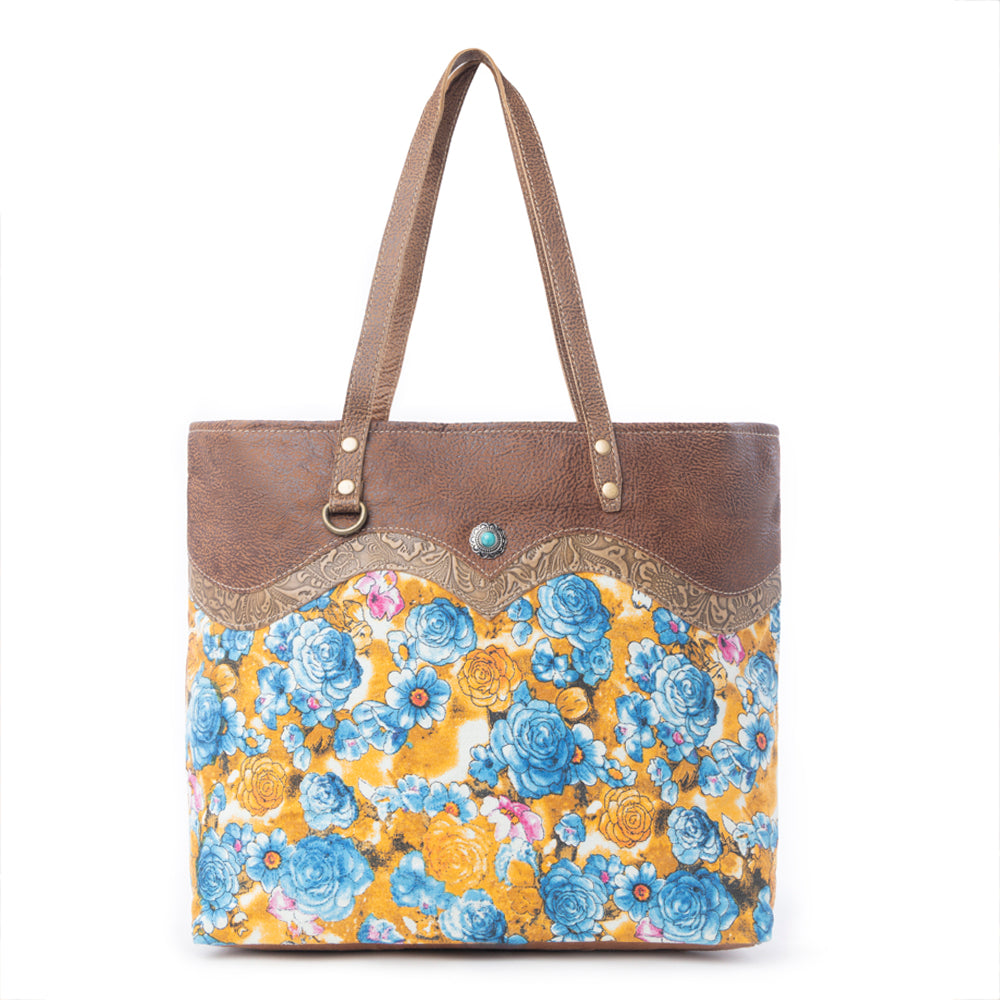 Blue Ridge Blooms Tote Bag - Myra USA