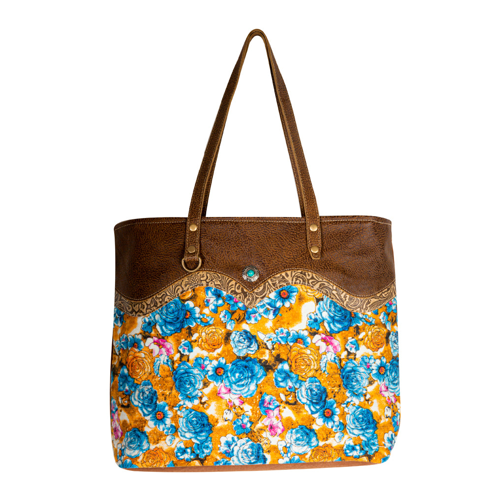 Blue Ridge Blooms Tote Bag - Myra USA