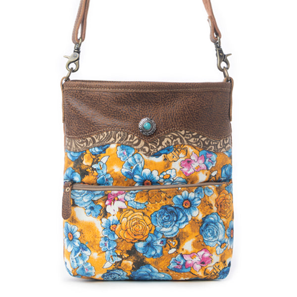 Blue Ridge Blooms Small & Crossbody Bag - Myra USA