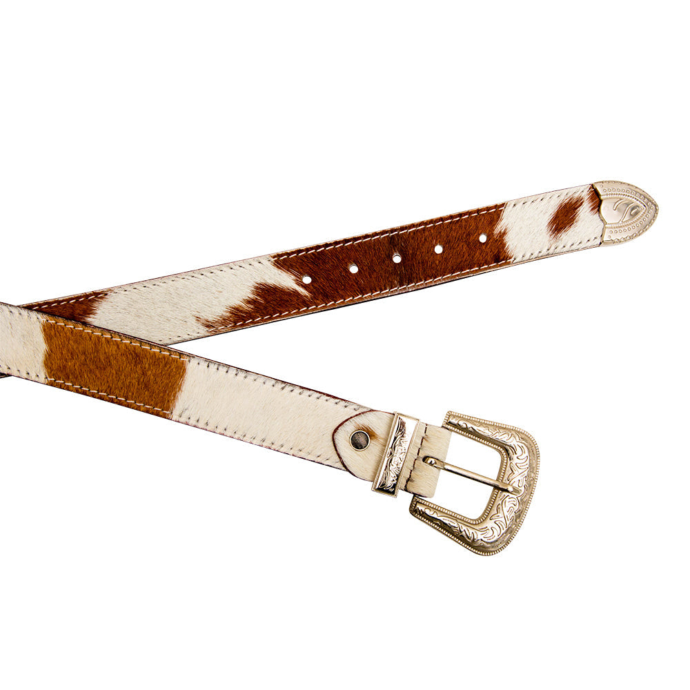 Whoop Hairon Leather Women's Belt - MyraUSA