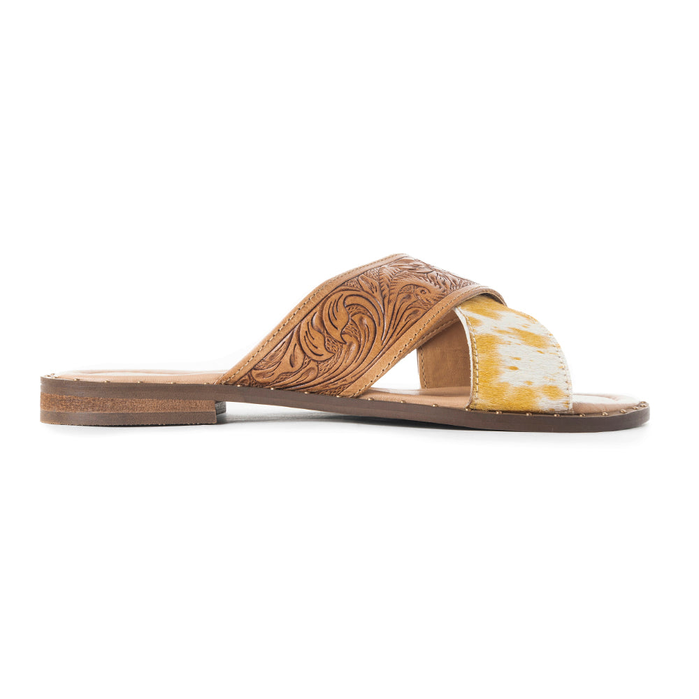 Mukluk Western Hand-Tooled Sandals - MyraUSA