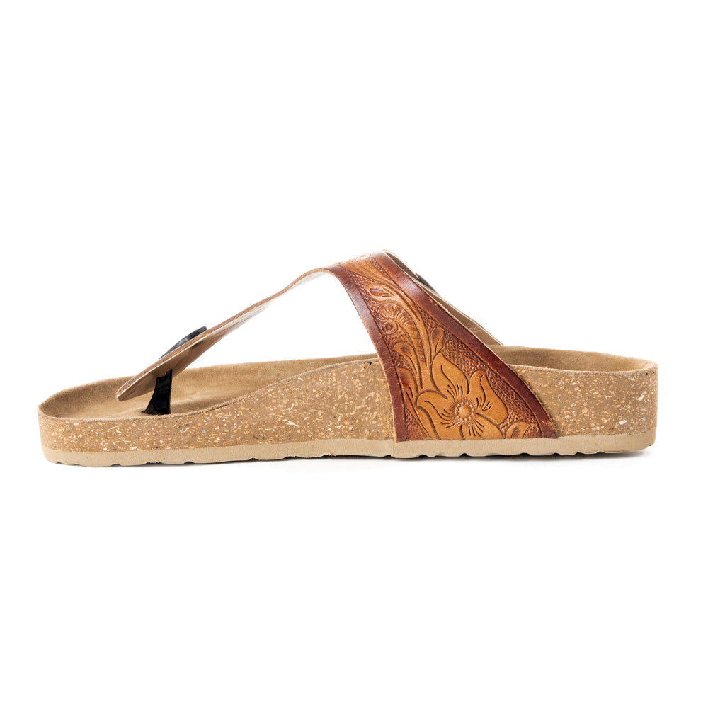 Crockler Western Hand-Tooled Sandals - MyraUSA