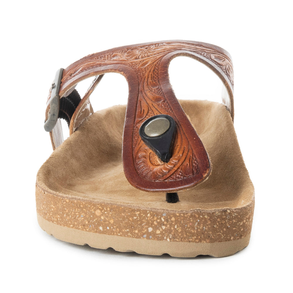 Crockler Western Hand-Tooled Sandals - MyraUSA