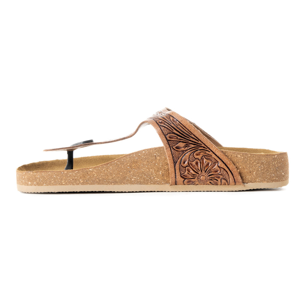 Grashius Western Hand-Tooled Sandals - MyraUSA