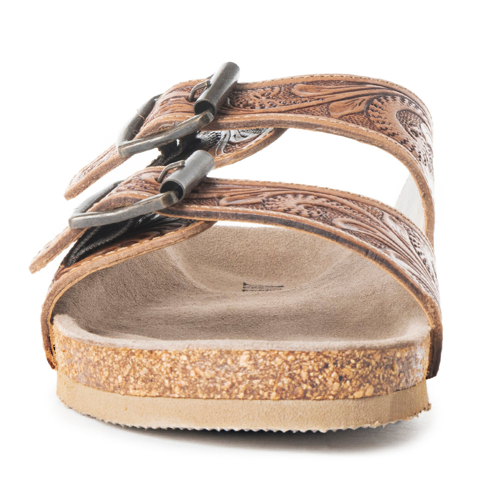 Footo Western Hand-Tooled Sandals - MyraUSA