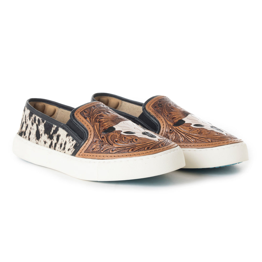 Reflexo Western Hand-Tooled Sneakers - MyraUSA