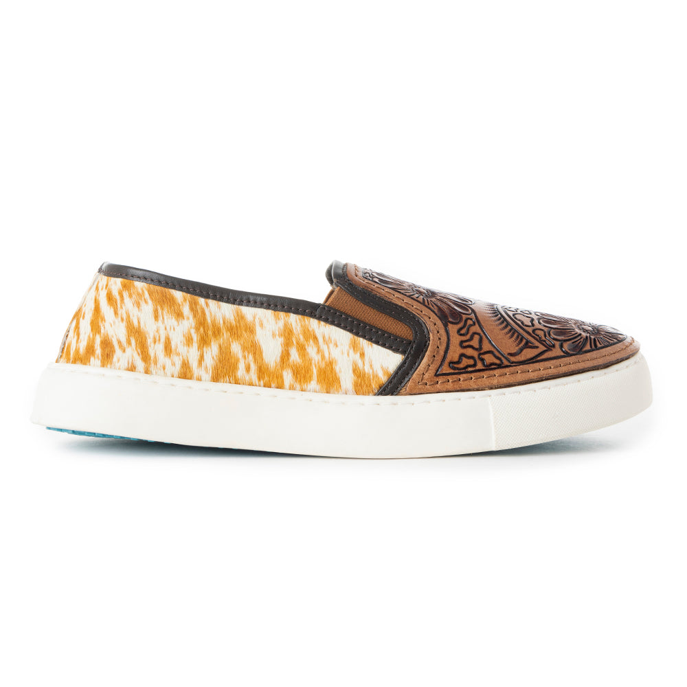 Argun Western Hand-Tooled Sneakers - MyraUSA
