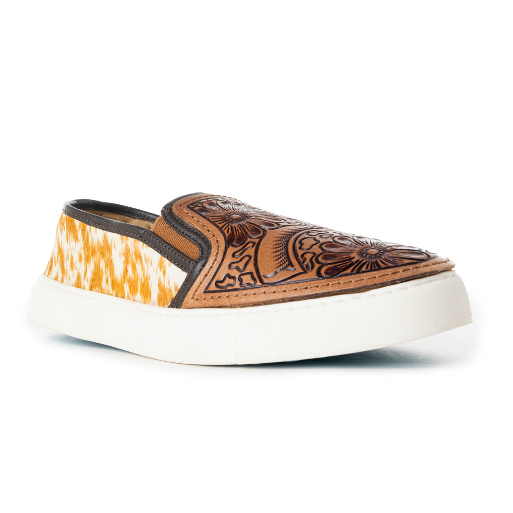 Argun Western Hand-Tooled Sneakers - MyraUSA
