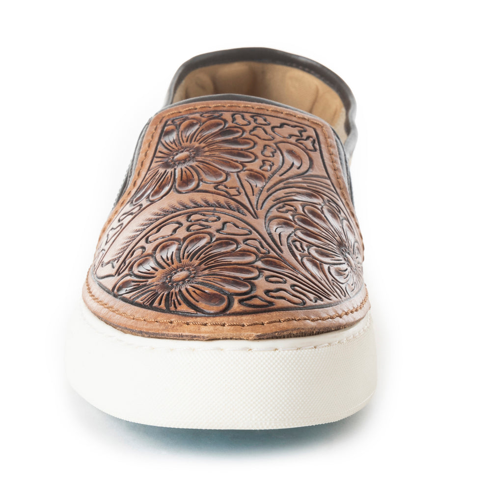 Argun Western Hand-Tooled Sneakers - MyraUSA