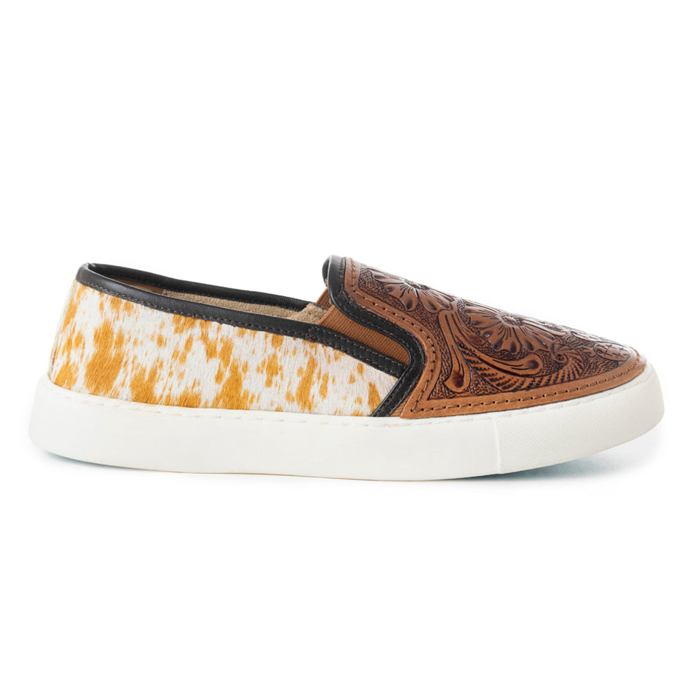 Kryptun Western Hand-Tooled Sneakers - MyraUSA