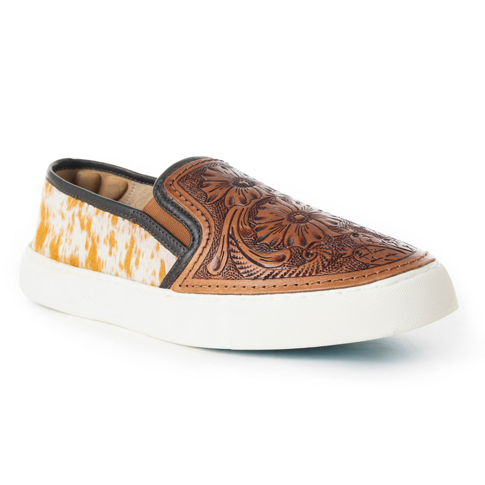 Kryptun Western Hand-Tooled Sneakers - MyraUSA