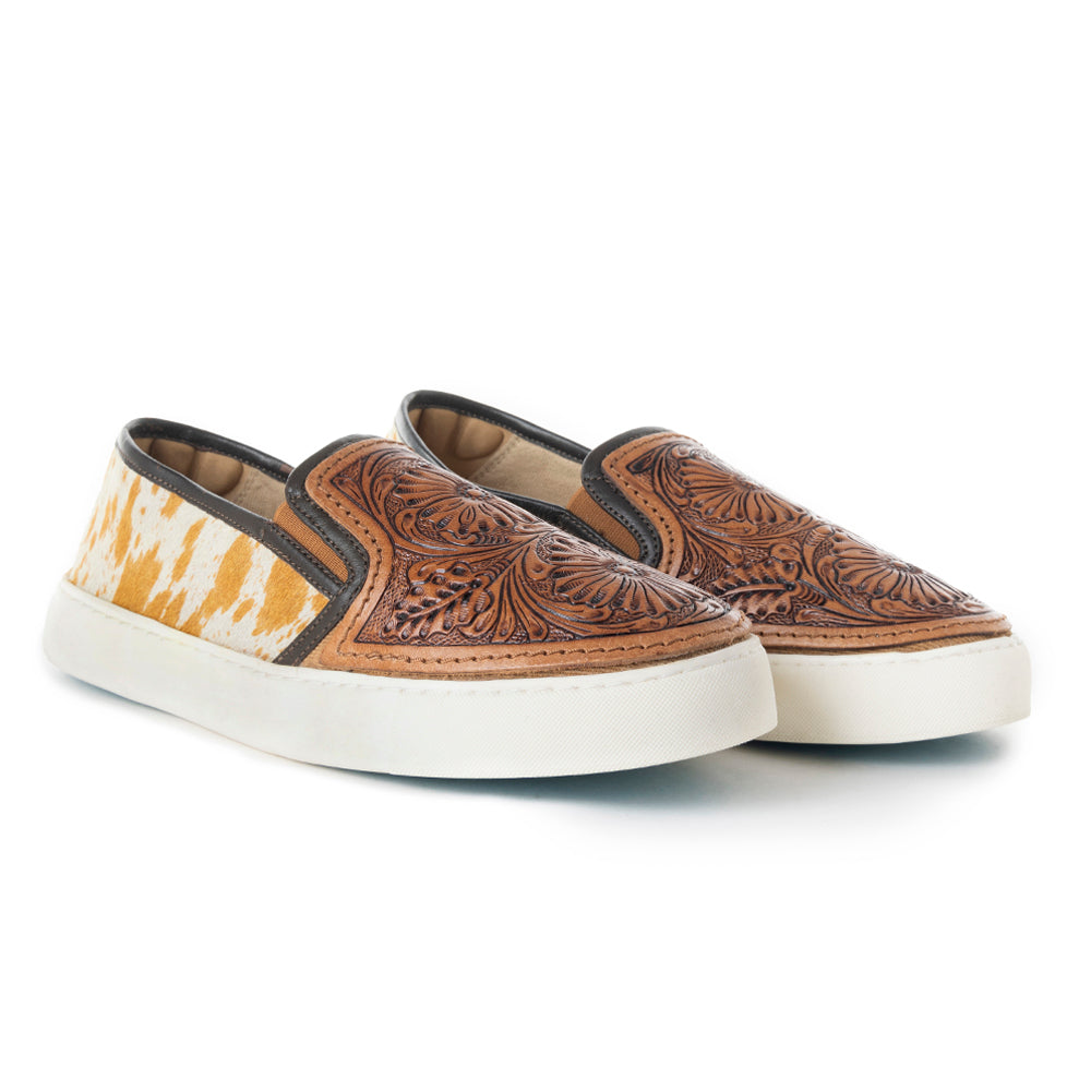 Rodon Western Hand-Tooled Sneakers - MyraUSA