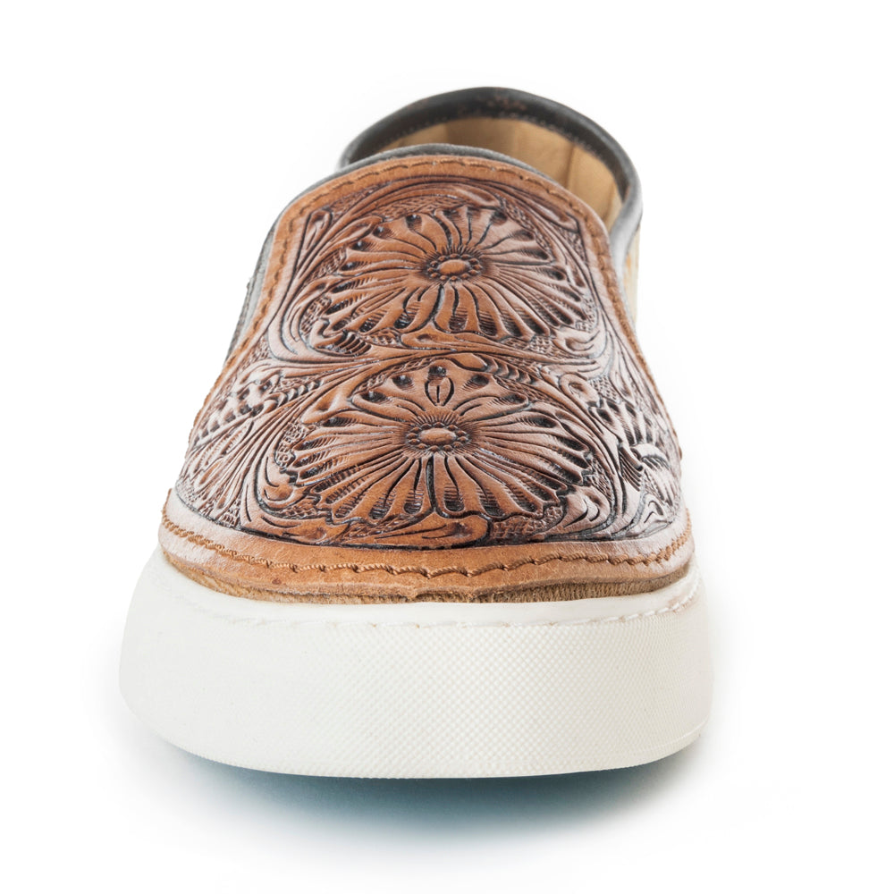 Rodon Western Hand-Tooled Sneakers - MyraUSA