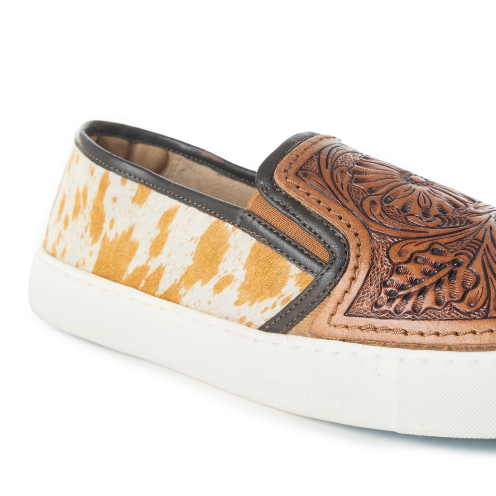 Rodon Western Hand-Tooled Sneakers - MyraUSA