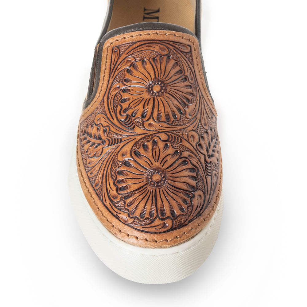 Rodon Western Hand-Tooled Sneakers - MyraUSA