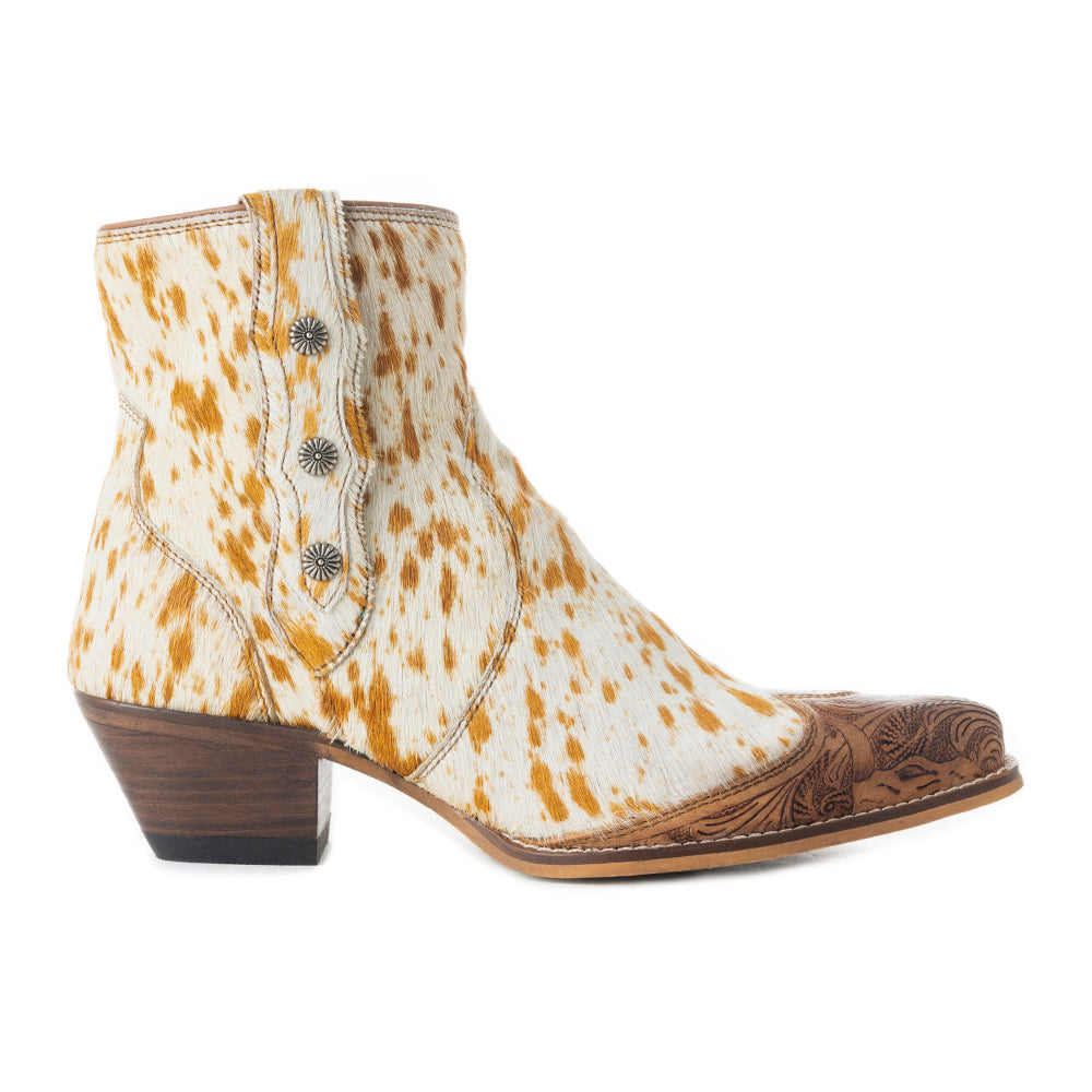 Westro Western Hand-Tooled Booties - MyraUSA