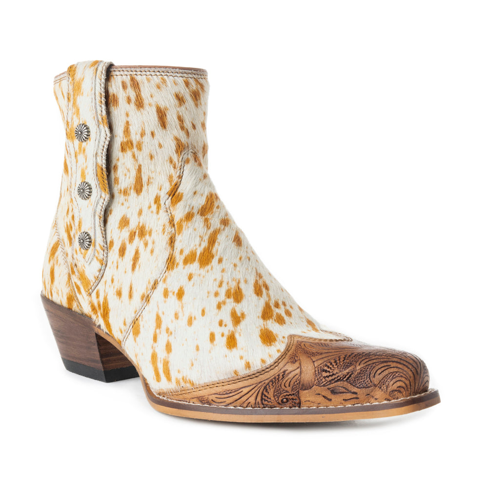 Westro Western Hand-Tooled Booties - MyraUSA