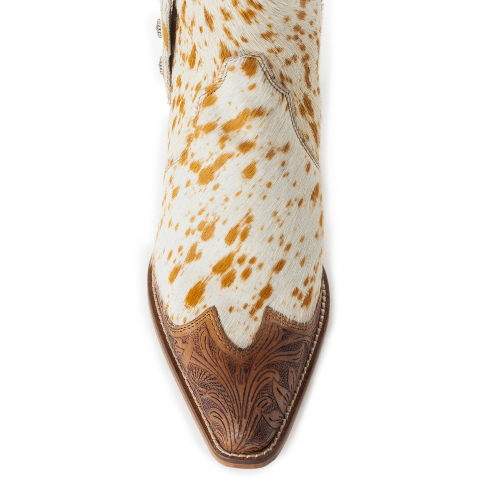 Westro Western Hand-Tooled Booties - MyraUSA