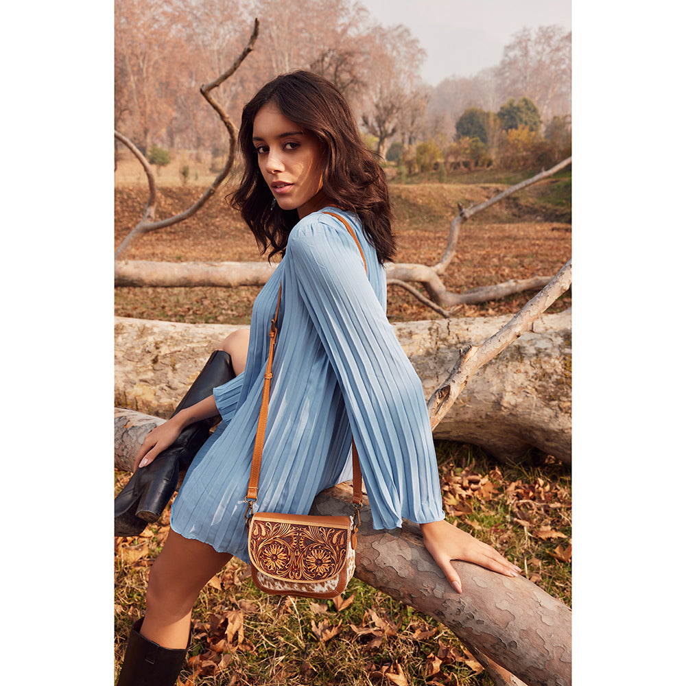 Chaithra Hand-Tooled Bags - MyraUSA