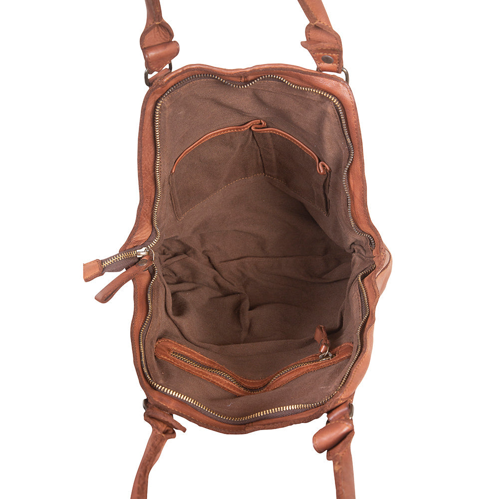 Homogeneous Leather & Hair On Bag - MyraUSA