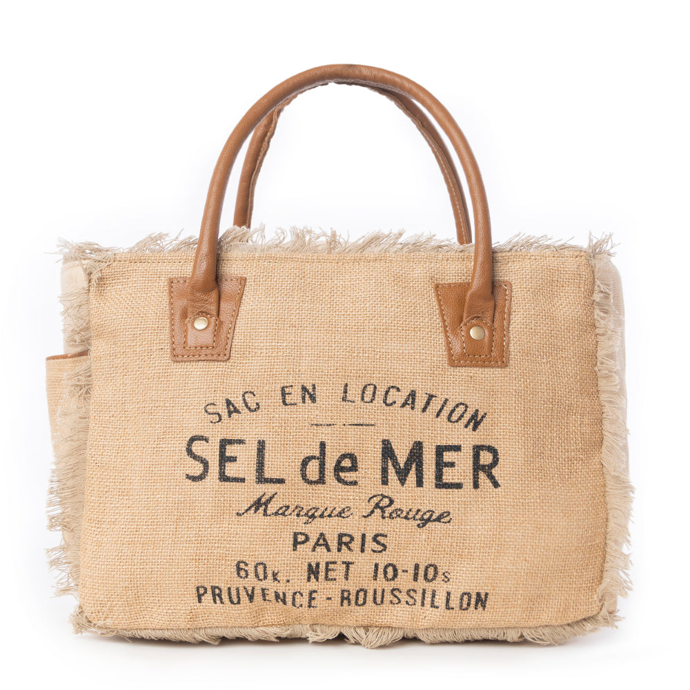 Sel De Mer Frayed Trim Small & Crossbody Bag - Myra USA