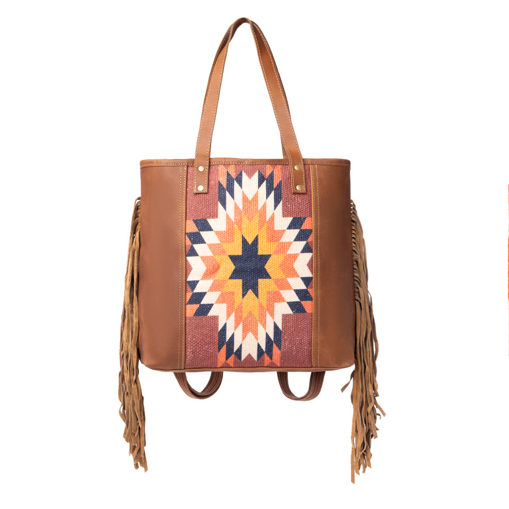 Sedona Star Fringed Tote Bag - Myra USA