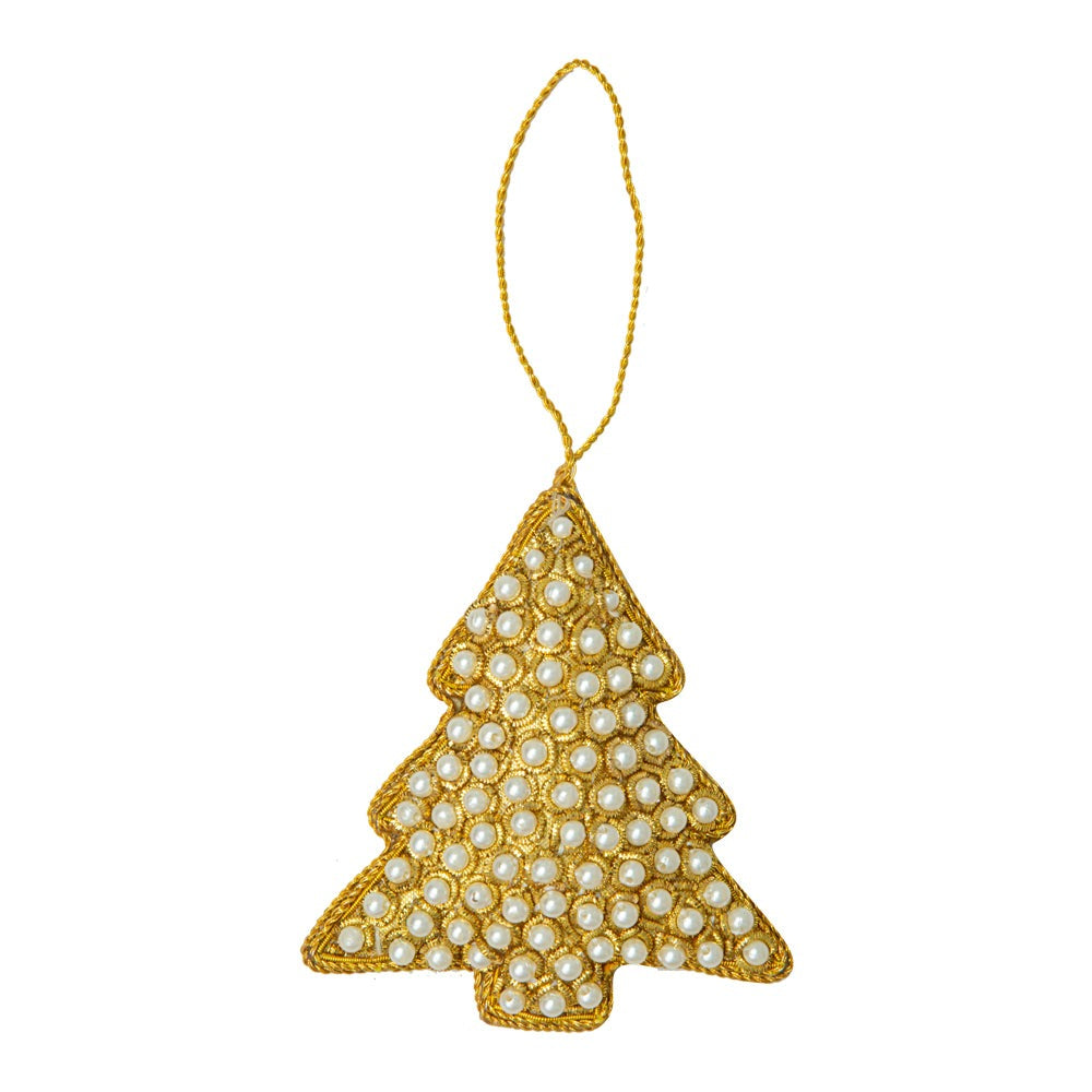 Beaded Cheer Christmas Tree Ornament - Myra USA