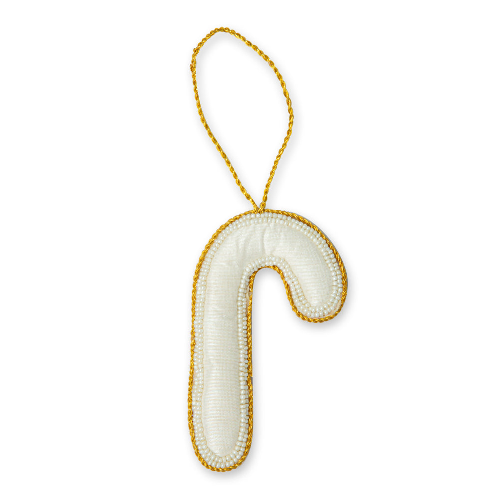 Candy Cane Beaded Ornament - Myra USA