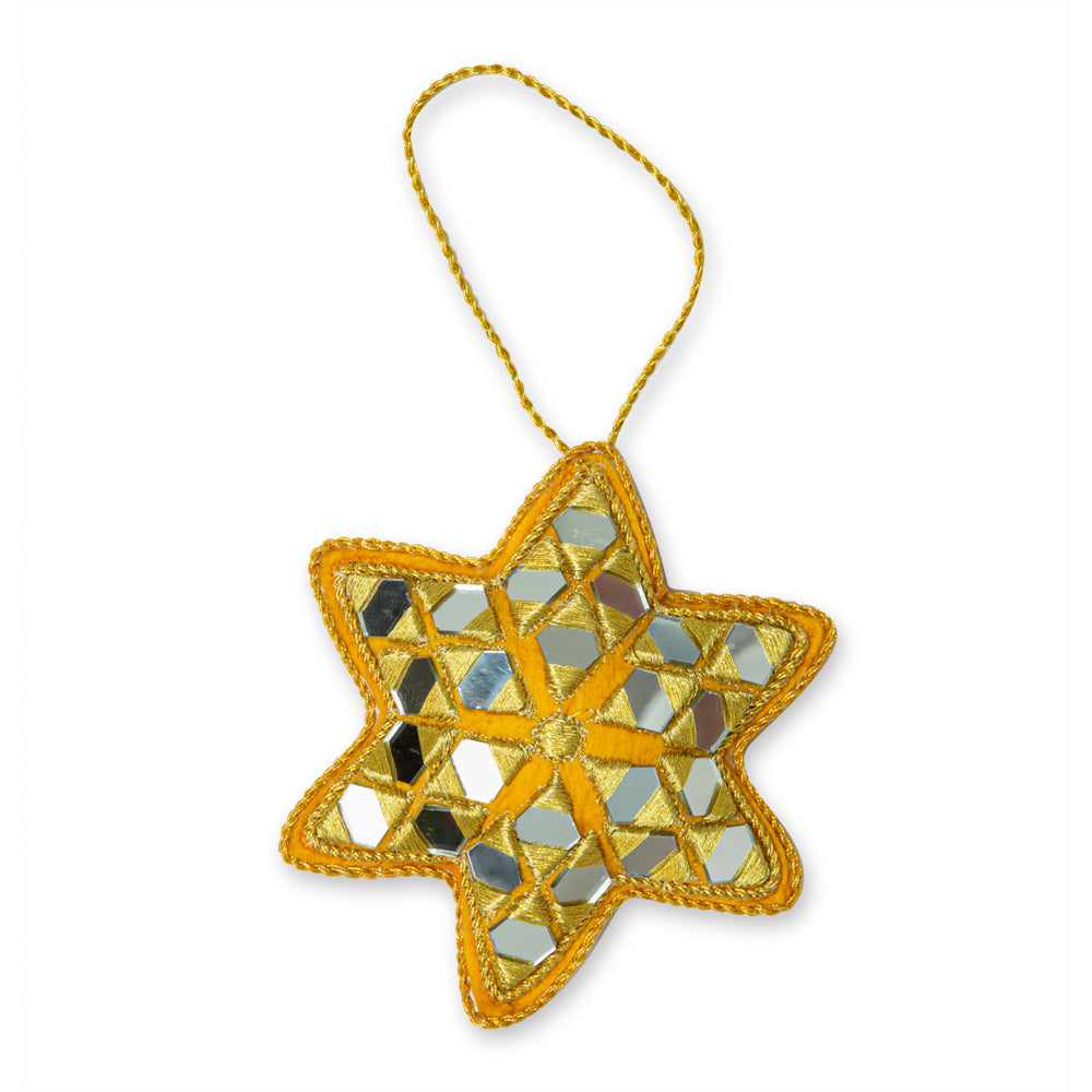 Jeweled Braid Trim Holiday Star - Myra USA