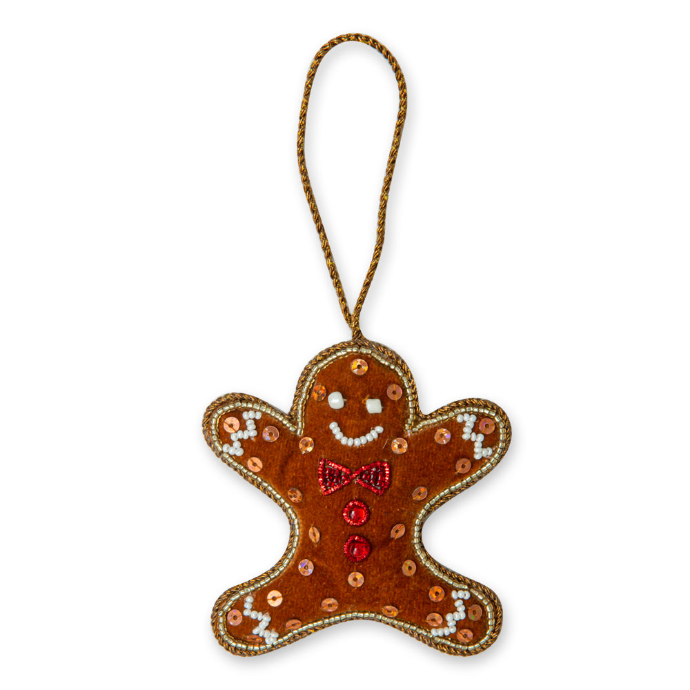 Dancing Gingerbread Man Christmas Ornament - Myra USA