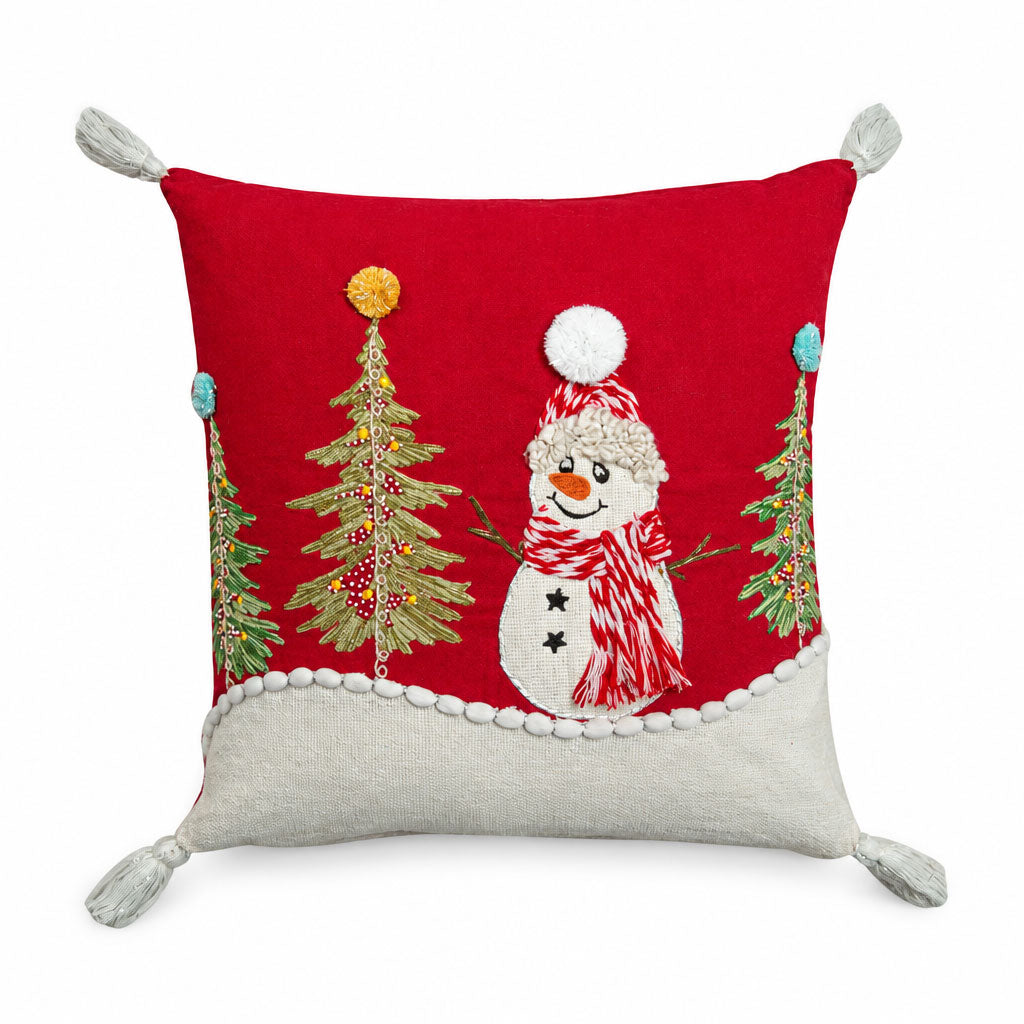 Snowman Wonder Holiday Cushion Cover - Myra USA