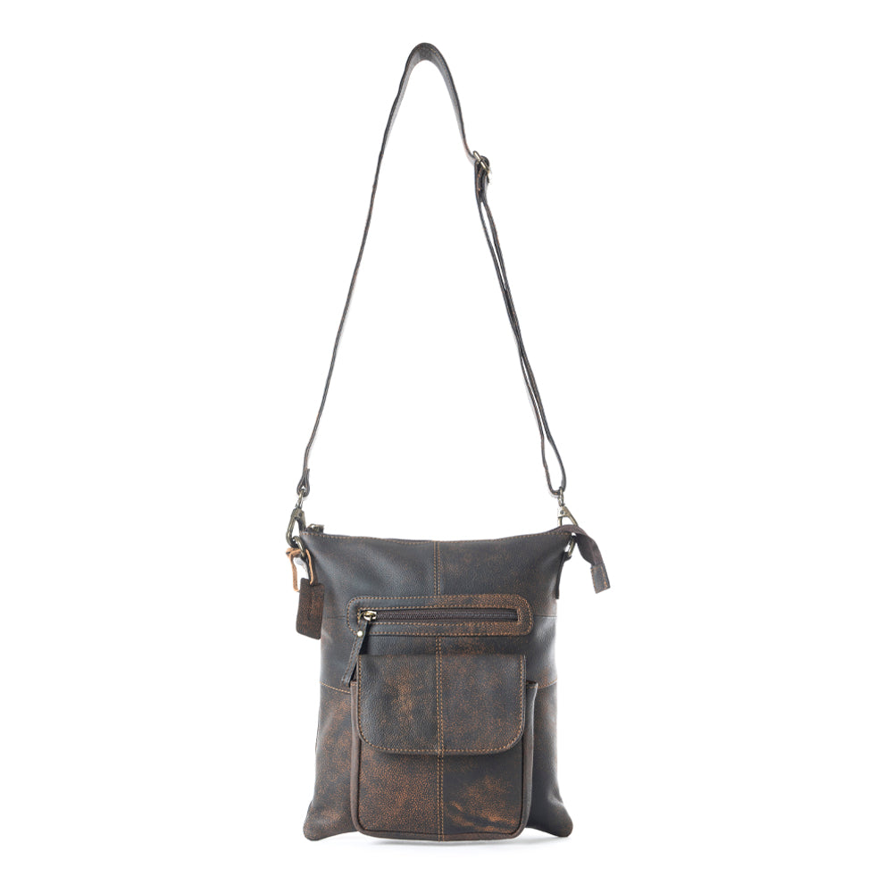 Montana Peak Leather & Hairon Bag - Myra USA