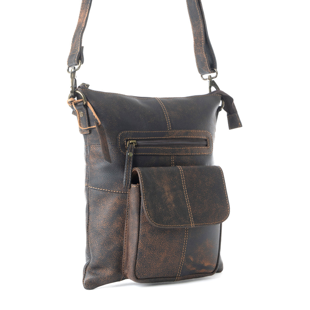 Montana Peak Leather & Hairon Bag - Myra USA