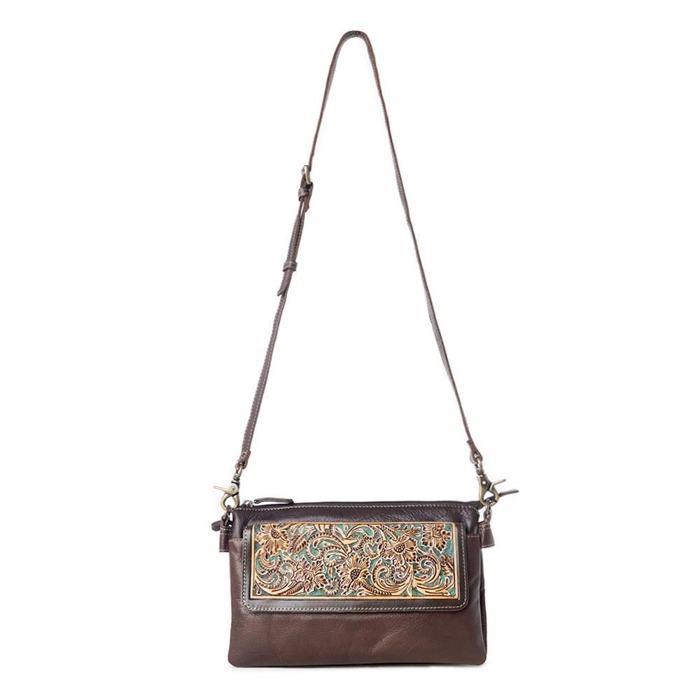 Magnolia Morn Hand-Tooled Bag - Myra USA