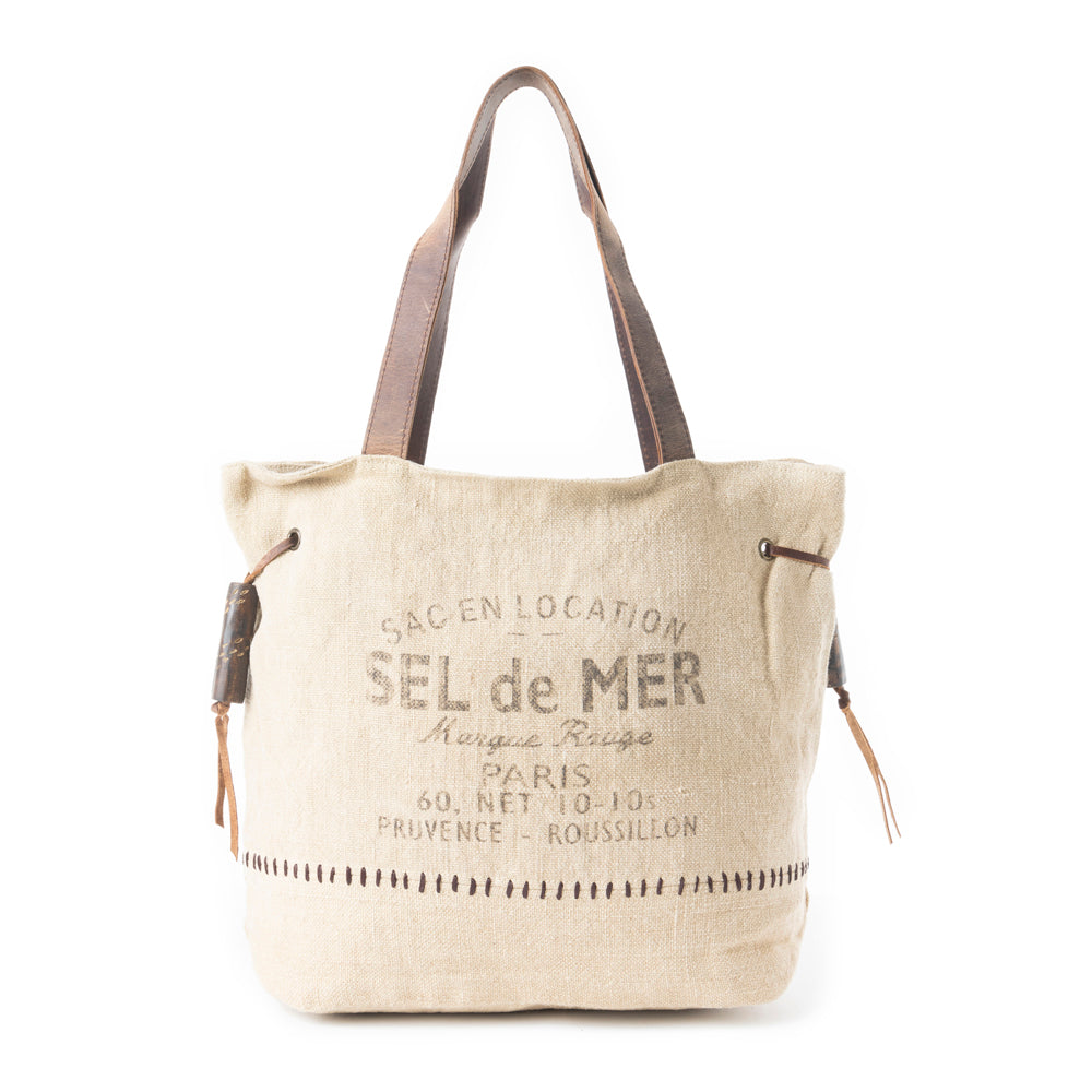 Sel de Mer Gathered Strap Tote Bag - Myra USA