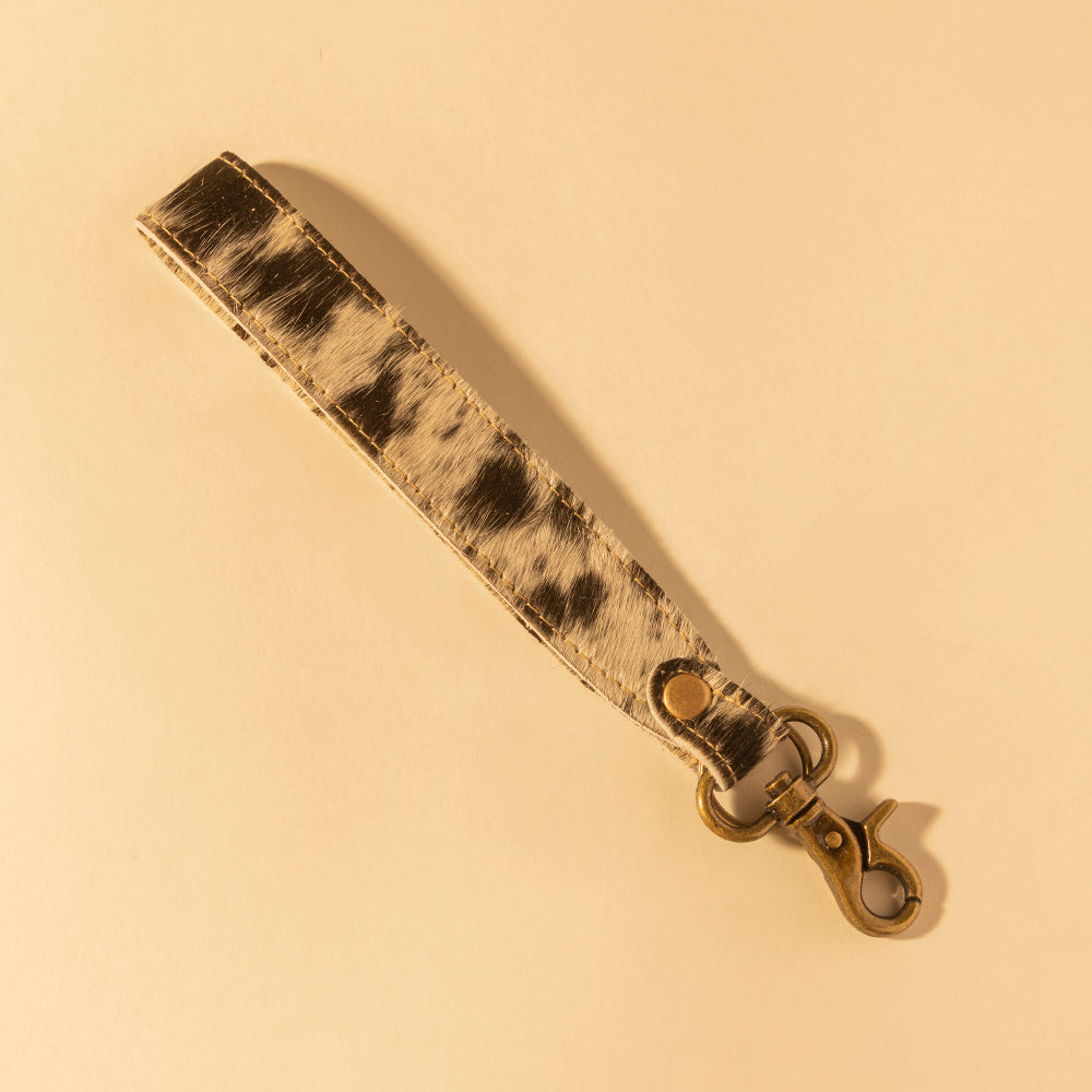 Myra Dasota Key Fob with hairon hide and leather for everyday use