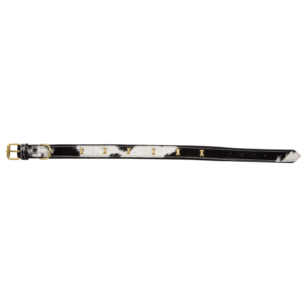 Monterey Hair-on Hide Dog Collar - Myra USA