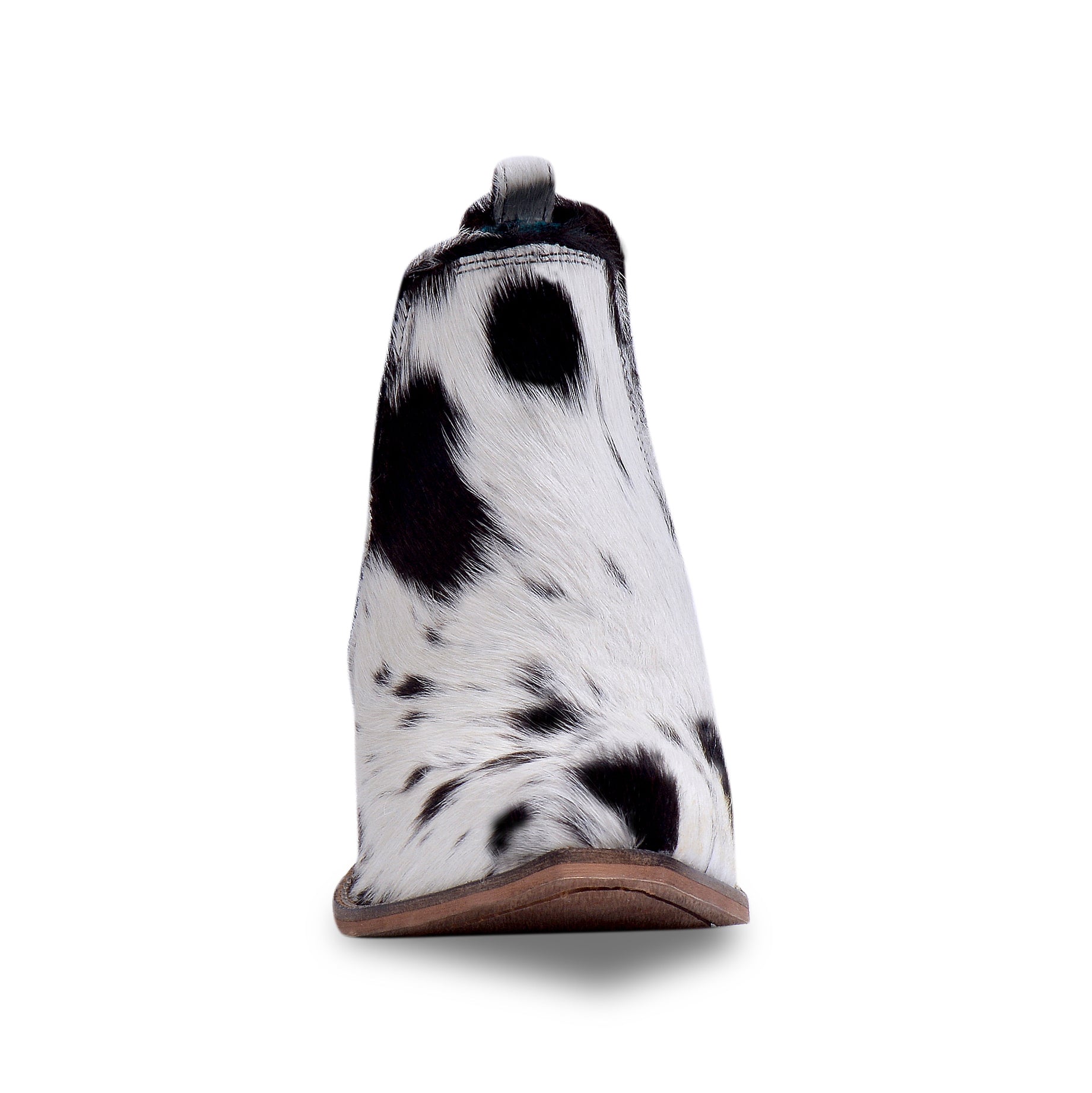 Sunset Bloom Split-Top Hair-On Hide Boots In Black & White - Myra USA