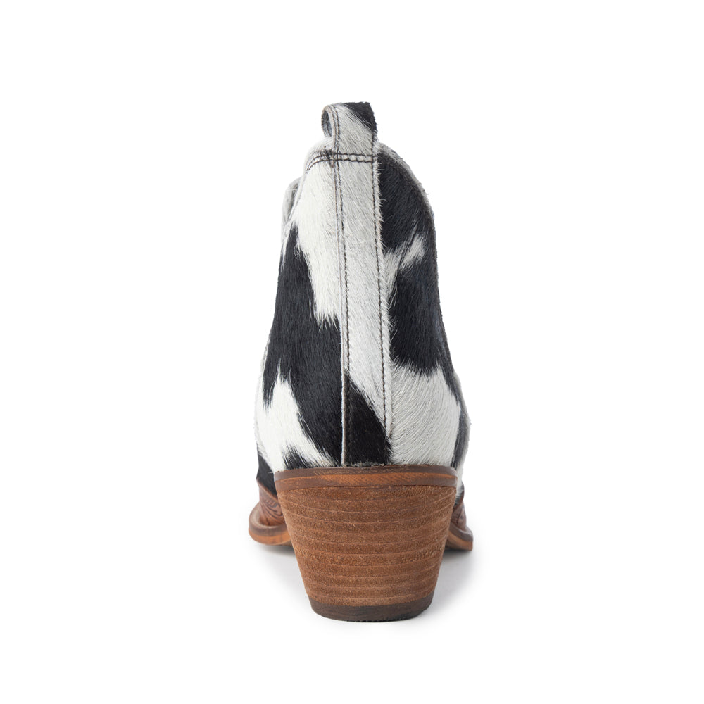 Frisco Blossom Hair-on Hide & Hand-tooled Boots - Myra USA