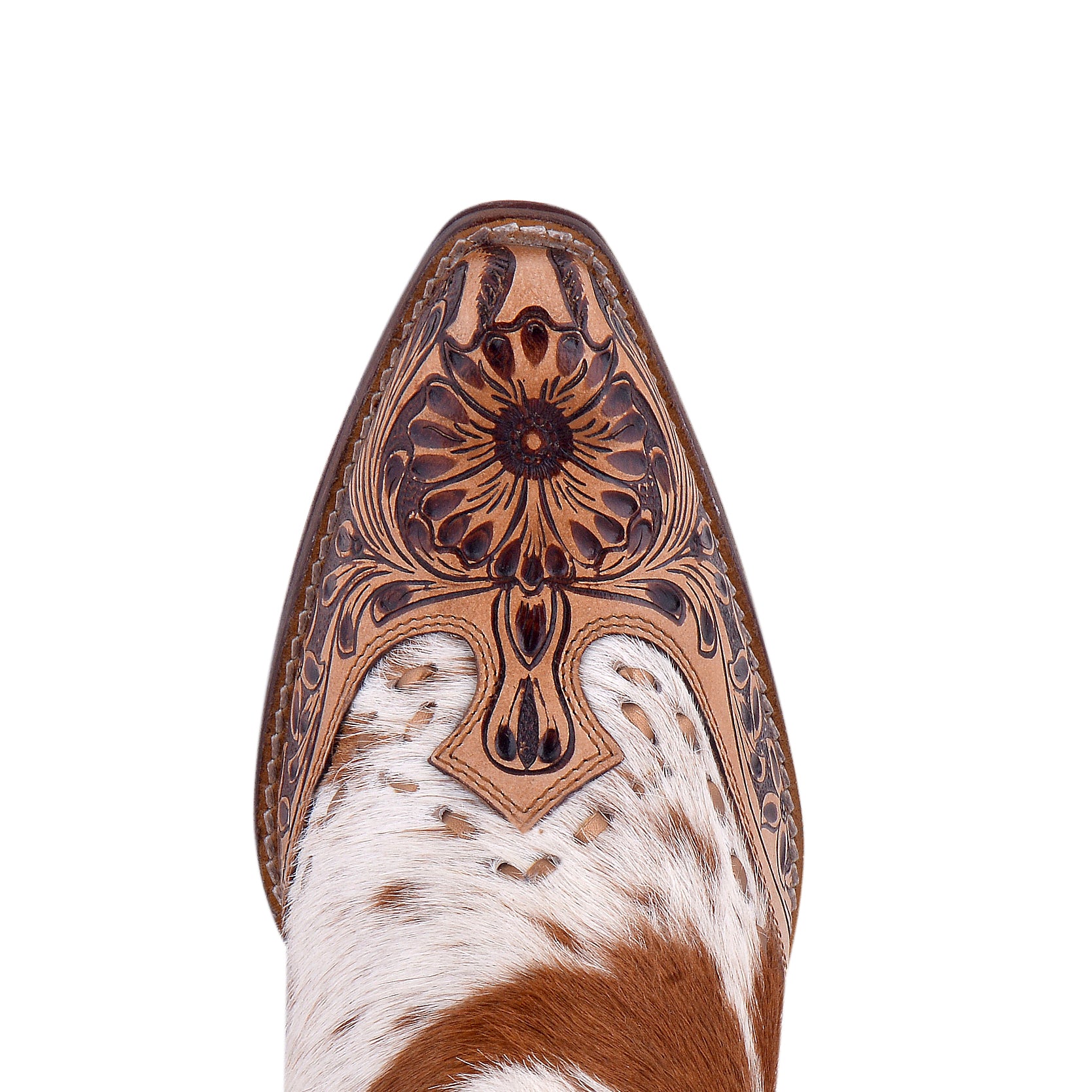 Winchester Hair-on Hide & Hand-tooled Boots - Myra USA