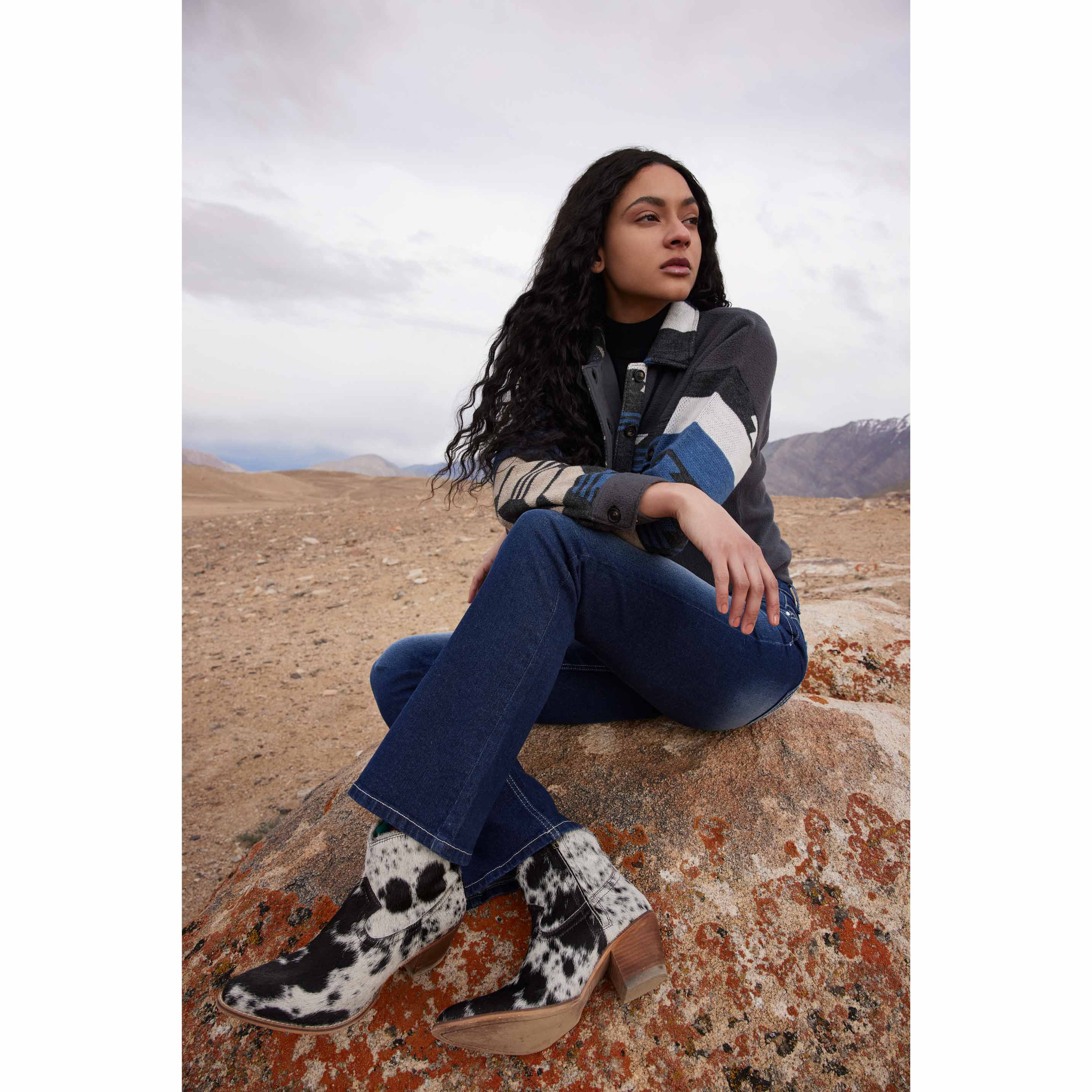 Virginia Trail Hair-on Hide Boots - Myra USA