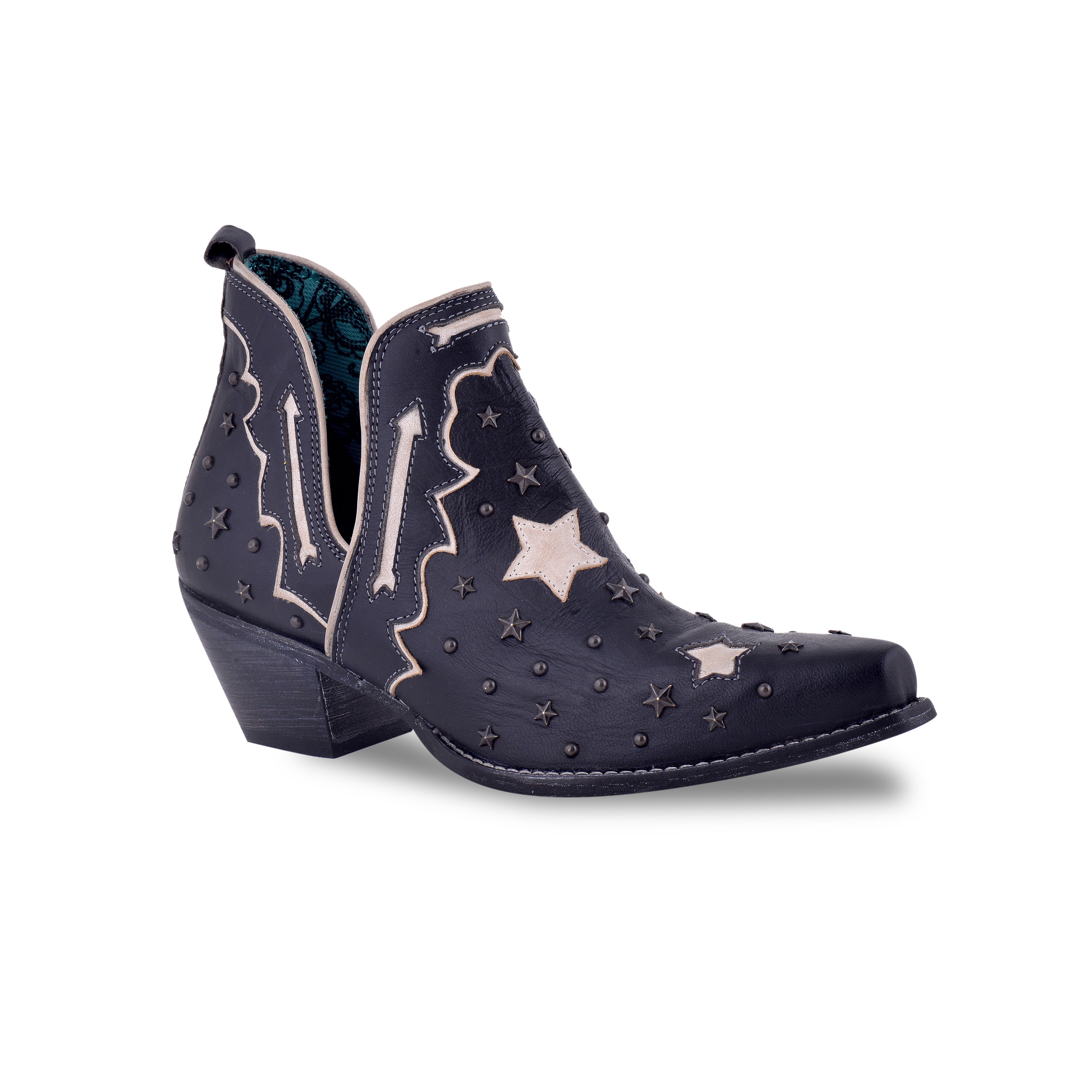 Lone Star Sky Split-Top Leather Boots - Myra USA