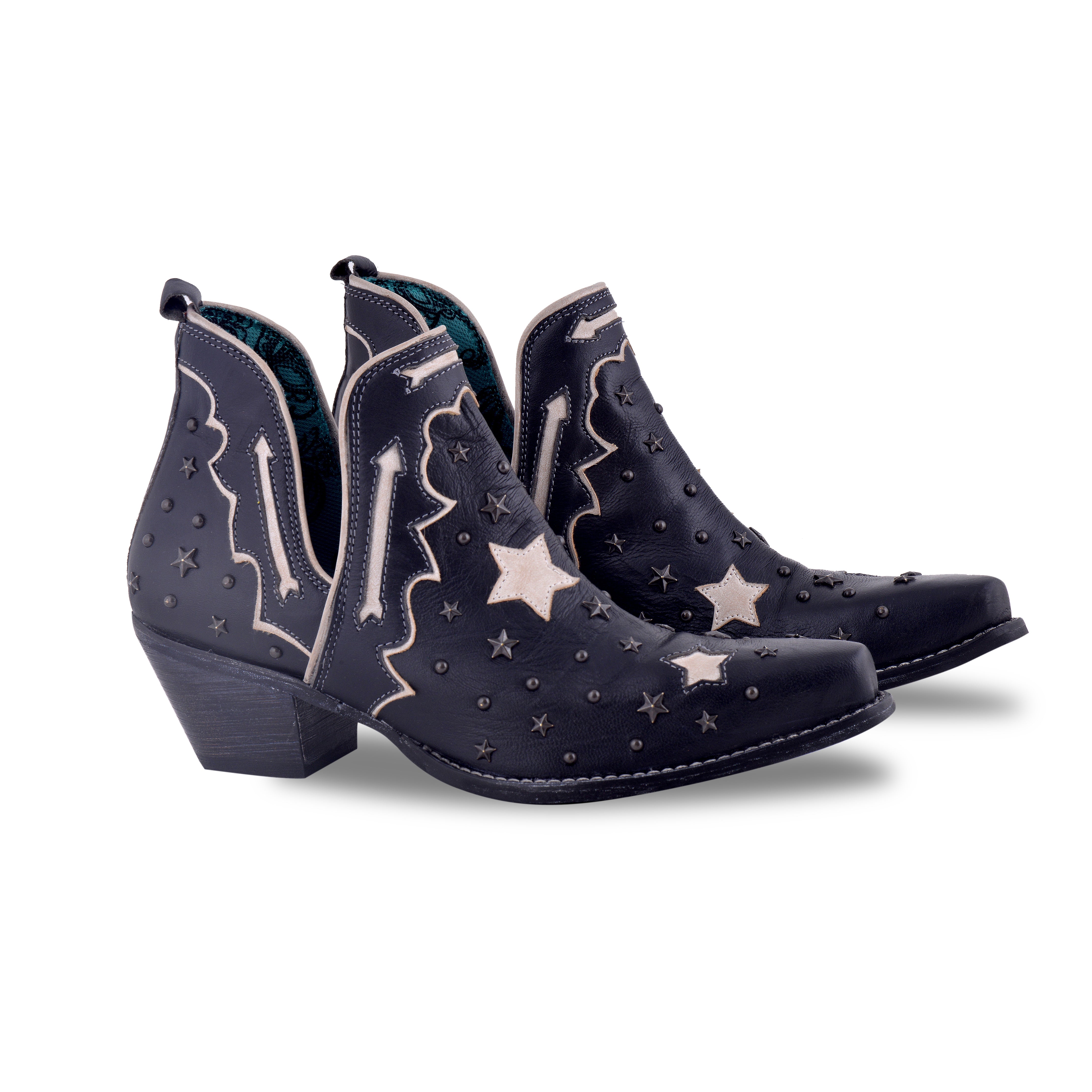Lone Star Sky Split-Top Leather Boots - Myra USA